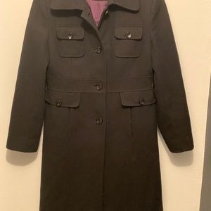 Black Kenneth Cole wool coat